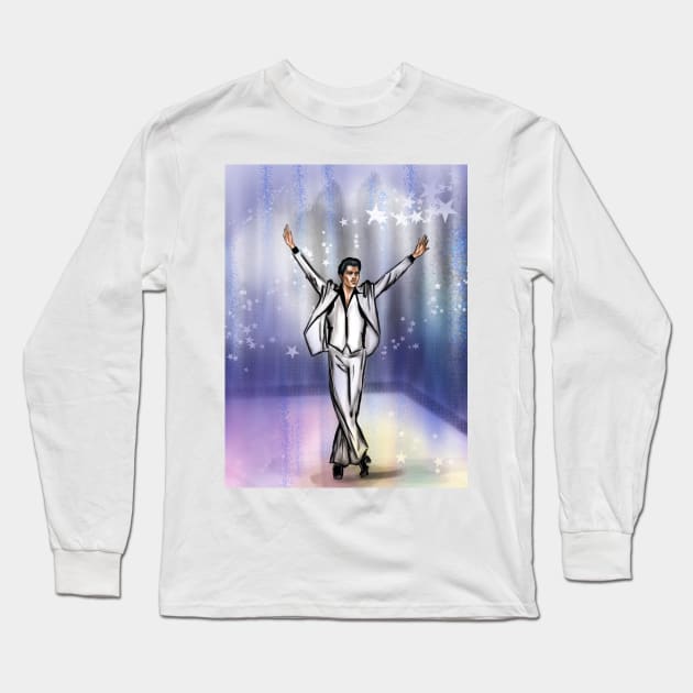 John Travolta Long Sleeve T-Shirt by Svetlana Pelin